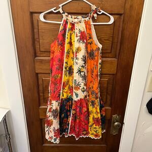 ZIMMERMANN Ginger halterneck dress Girls size 10 $315 Red Orange Yellow